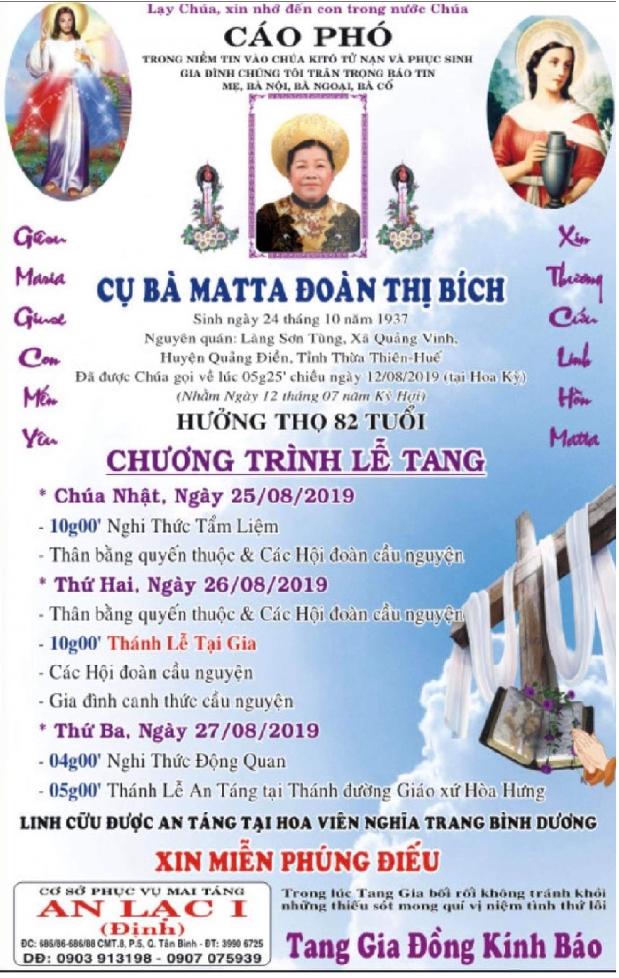 Cao pho bà Matta ĐoànThị Bích